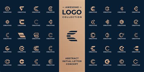 collection of initial letter C logo design template. 36160929 Vector ...