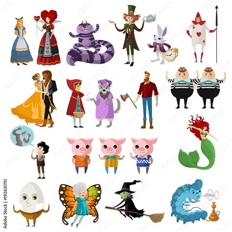 classic fairy tales characters Stock Vector | Adobe Stock