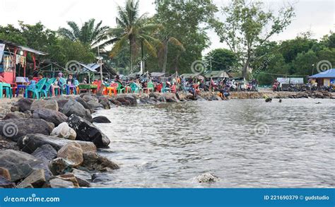 Fishing Beach in Dumai City Editorial Stock Image - Image of riau ...