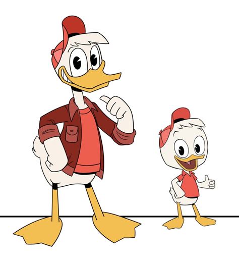 Pictures of grownups Huey, Dewey, Louie and Webby from new DuckTales ...