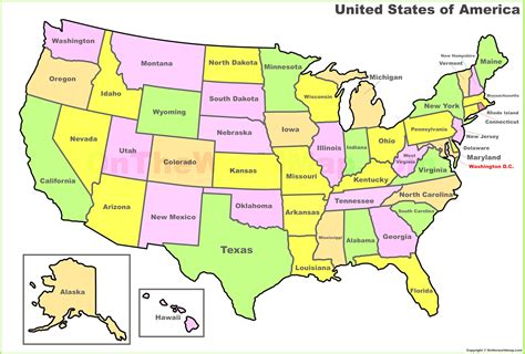 Printable Map Us States And Capitals Elegant United States Map Capitals ...