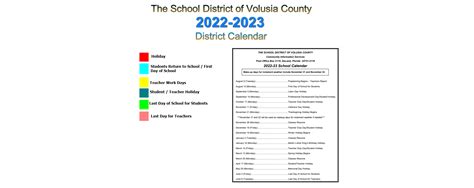 Ormond Beach Middle School - School District Instructional Calendar ...