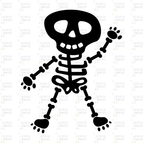 Halloween Skeleton Silhouette