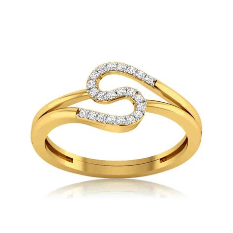 Buy S Shape Diamond Ring Online in India | Kasturi Diamond