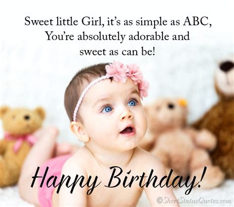 150+ [Best] Birthday Status, Wishes & Messages for Baby Girl