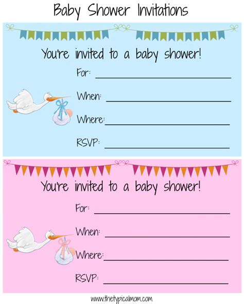 Free Baby Shower Invitation Template - Baby Shower invitation