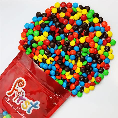 m&m Assorted colors Milk Chocolate Candy 1 Pound Resealable Pouch Bag ...