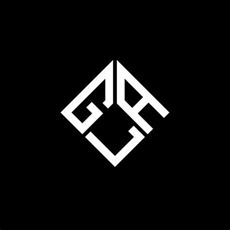 GLA letter logo design on black background. GLA creative initials ...