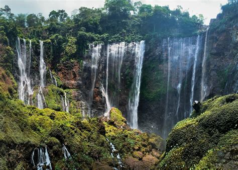 Tumpak Sewu Waterfall Hike in East Java, Indonesia