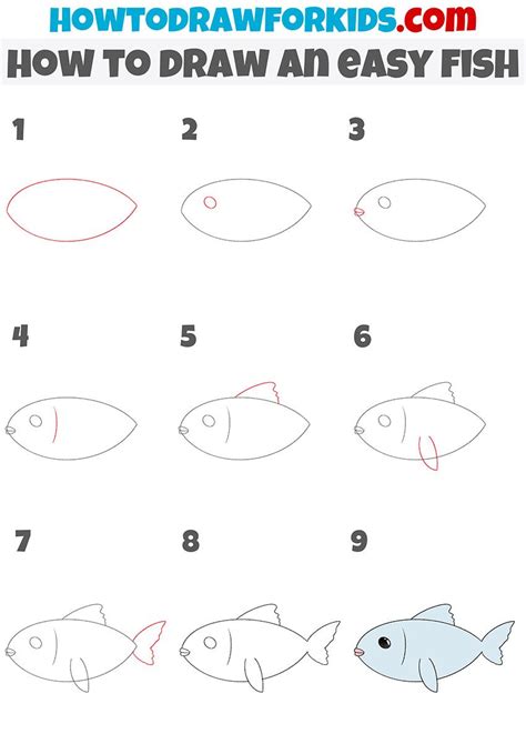 how to draw an easy fish step by step | Easy fish drawing, Fish ...