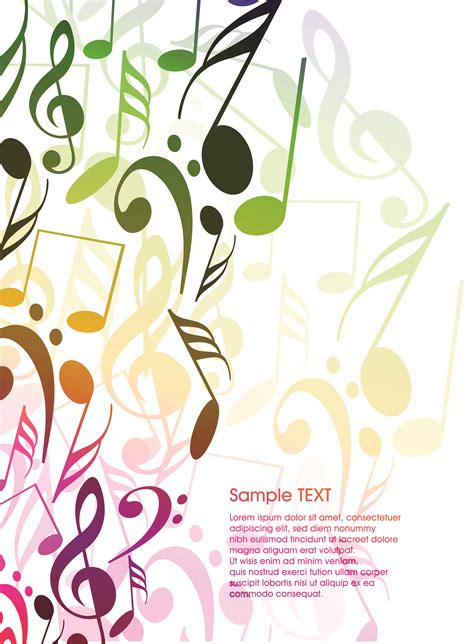 Music Notes Background Vector at Vectorified.com | Collection of Music ...