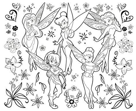 Free Printable Disney Fairies Coloring Pages For Kids