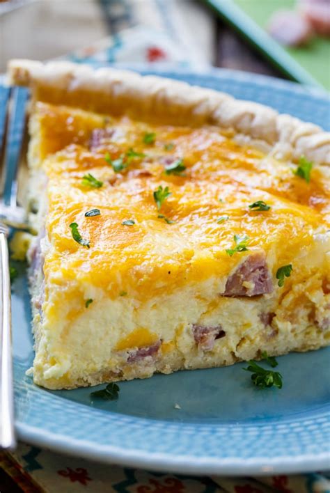 Easy Ham and Cheese Quiche - Spicy Southern Kitchen