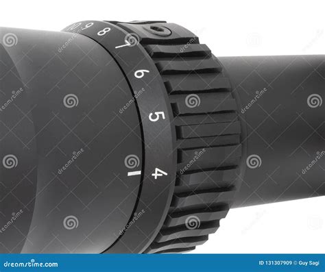 Four Power Magnification on a Sniper Scope Stock Image - Image of four ...