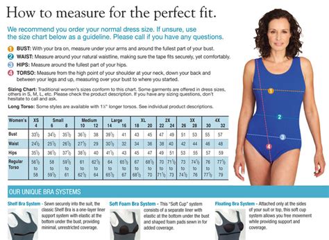 One Piece Swimsuit Size Chart - Greenbushfarm.com