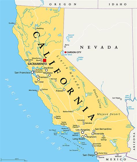 California Mexico Border Map