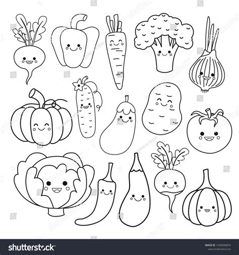 20,630 Vegetables Colouring Page Images, Stock Photos & Vectors ...