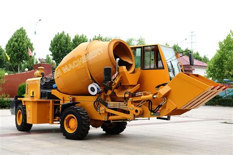 Mobile Self-Loading Hydraulic Portable Cement Concrete Mixer (HQ400 ...