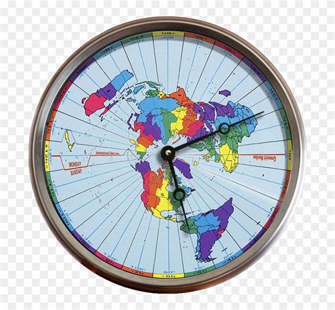 Greenwich Mean Time Zones Flat Earth Map 24 Hour Clock - Flat Earth ...