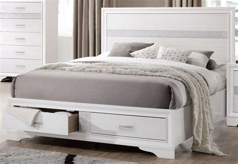 Miranda White Queen Storage Platform Bed from Coaster | Coleman Furniture