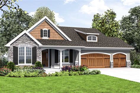 Cute Craftsman House Plan with Walkout Basement - 69661AM ...