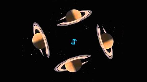 Planet Saturn Rotation Hologram HD with Saturn Sounds - YouTube