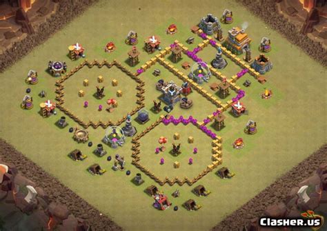 [Town Hall 7] TH7 War/Hybrid base #63 [With Link] [8-2020] - War Base ...