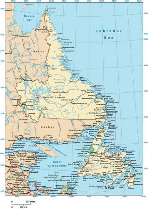 Online Map of Newfoundland