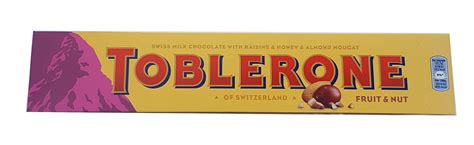 Toblerone Fruit & Nut Large Chocolate Bar 360g - Piece of UK