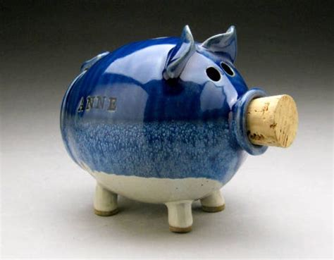 Personalized Ceramic Piggy Bank - Etsy