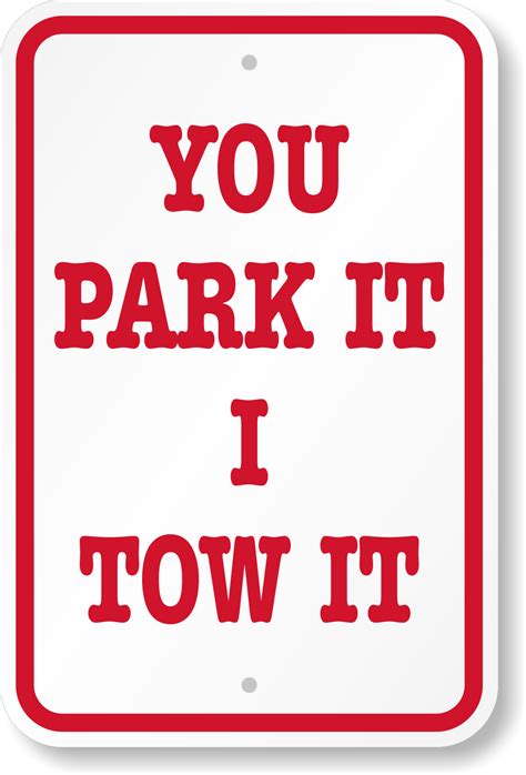 Funny Parking Signs - Humorous Parking Signs