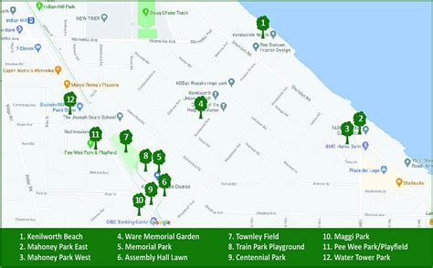 Kenilworth Parks Map – Kenilworth Park District