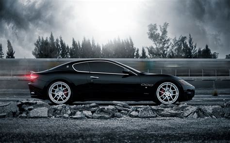 Black coupe, Maserati, car, Maserati GranTurismo, black cars HD ...