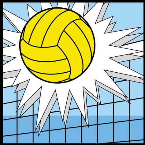 Sand Volleyball Line Art - ClipArt Best