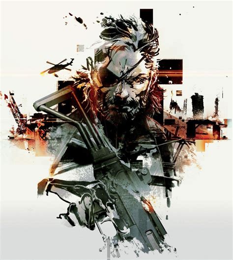 Big Boss Illustration - Metal Gear Solid V Art Gallery