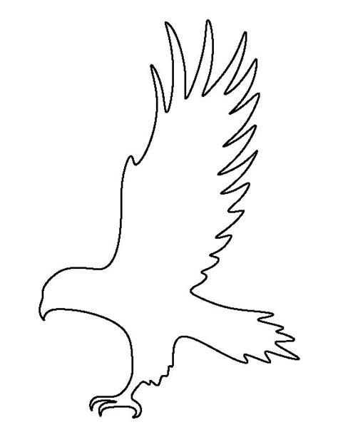 10 best eagle stencil idea images on Pinterest | Birds, Free printable ...