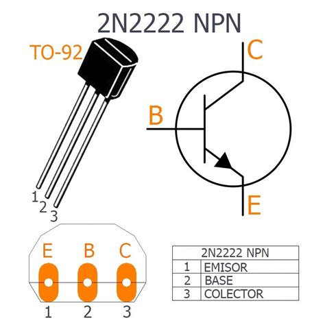 Transistores 2N2222A NPN TO-92 (100 unidades)