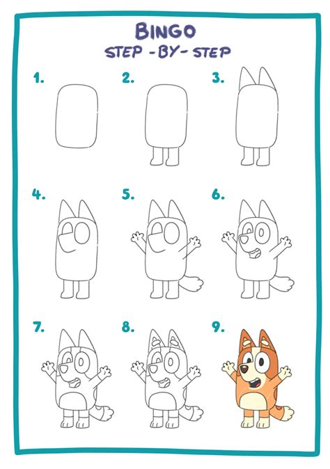 How To Draw Bluey Bluey Official Website In Easy Drawings For | The ...