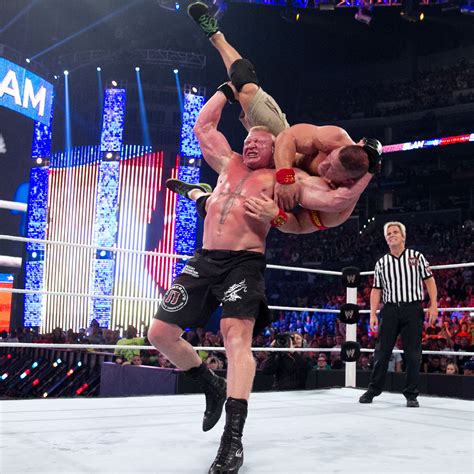 Brock Lesnar vs. John Cena - The Fishbulb Suplex