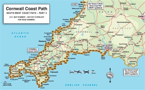 Detailed Map of Cornwall | Trailblazer Guide Books – Cornwall Coast ...