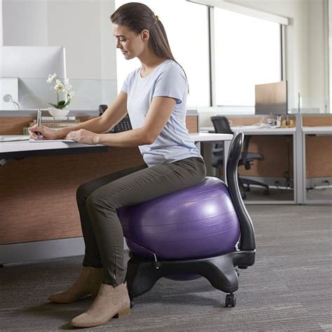 Gaiam balance yoga ball chair | Balance ball chair, Ball chair ...