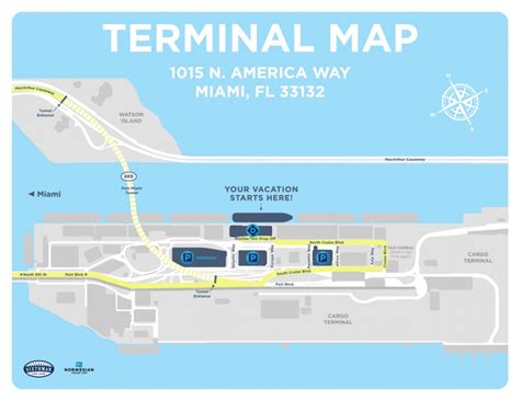 Port Of Miami Map And Travel Information | Download Free Port Of ...