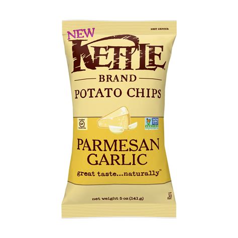 Kettle Brand Potato Chips, Parmesan Garlic Kettle Chips, 5 oz - Walmart.com