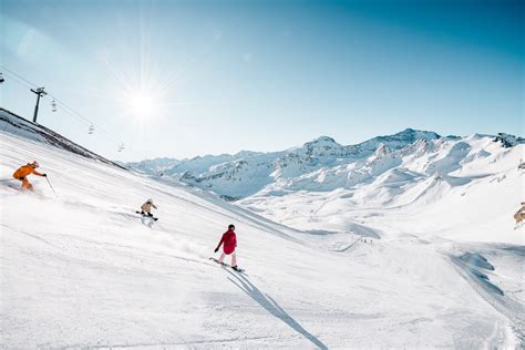 Skiing in November in Tignes, a French Alps Resort - Winter Ski Area