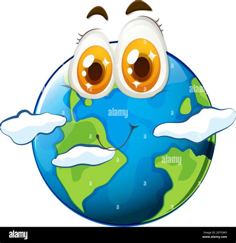 Earth with happy face Stock Vector Image & Art - Alamy