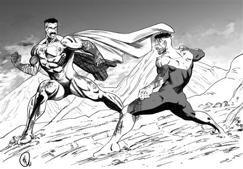 ArtStation - Omni-man vs invincible