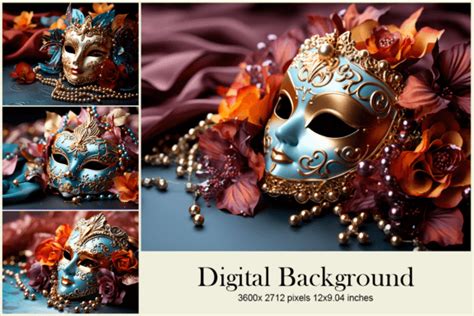 Mardi Gras Mask Backgrounds Wallpaper Graphic by sistadesign29 ...