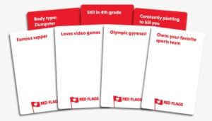 Red Flags Card Game Examples - 630x350 PNG Download - PNGkit