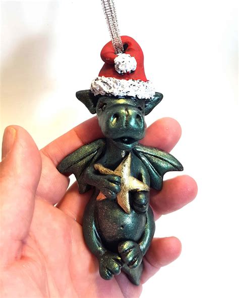 Dragon Christmas Decoration - Large (Green) - Goblin Dreams