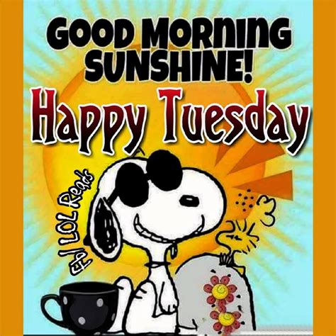 Snoopy Good Morning Sunshine Happy Tuesday Pictures, Photos, and Images ...